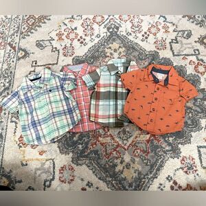 Set of 5 Button Down Shirts 3-6 months